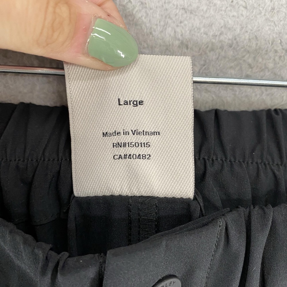 Varley Kayson Wide Leg Pants Womens Large Black Soft Stretch Travel Lightweight - Picture 7 of 16